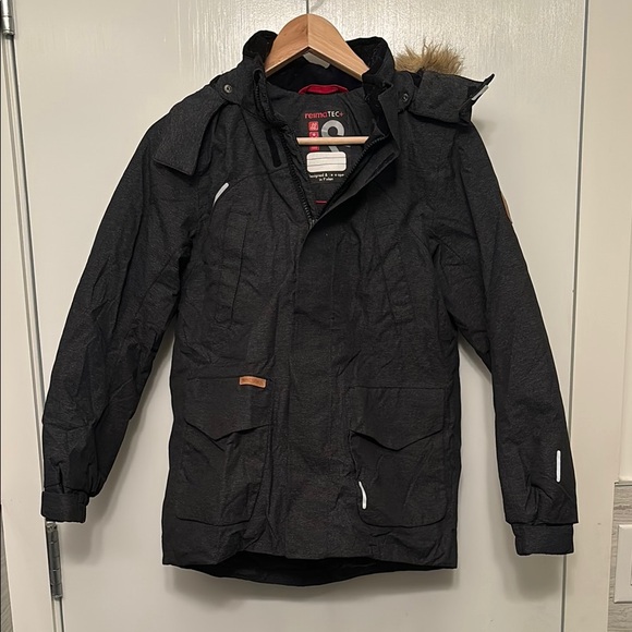 Charcoal Gray ReimaTec Waterproof Down Winter Jacket size 140 (10 years) - Picture 1 of 9
